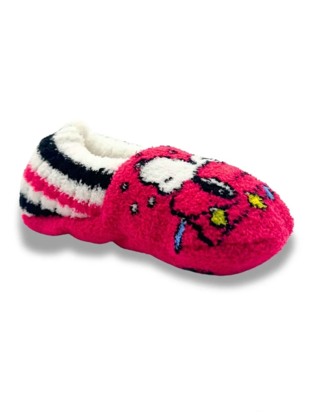 Peanuts Snoopy Girls Justice Pink Slipper Socks 1 PR Size S/M NWT